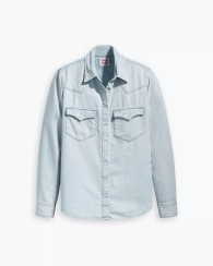 Женская джинсовая рубашка Levi's 1159864332 (Голубой XXL)