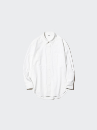 Рубашка оверсайз Uniqlo 1159864379 (Белый M)
