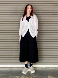Рубашка оверсайз Uniqlo 1159864379 (Белый M)