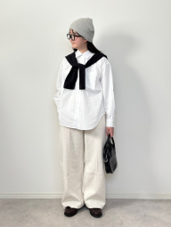 Рубашка оверсайз Uniqlo 1159864379 (Белый M)
