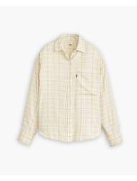 Жіноча сорочка Levi в клітинку 1159864653 (Бежевий XL)