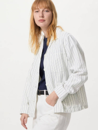 Жіночий піджак Uniqlo із суміші бавовни та льону 1159961986 (Білий S)