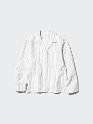 Жіночий піджак Uniqlo із суміші бавовни та льону 1159977359 (Білий M)