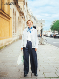 Жіночий піджак Uniqlo із суміші бавовни та льону 1159977359 (Білий M)