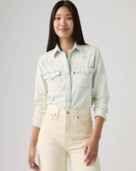 Жіноча джинсова сорочка Levi's 1160291607 (Блакитний S)