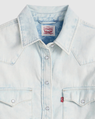 Женская джинсовая рубашка Levi's 1160289527 (Голубой XL)