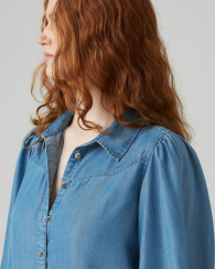 Женская джинсовая рубашка Levi's 1160455322 (Синий M)