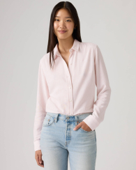 Женская рубашка Levi's в полоску 1160819702 (Белый/Розовый S)