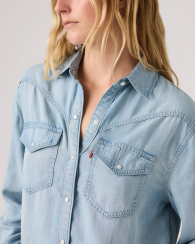 Жіноча джинсова сорочка Levi's 1161332936 (Блакитний M)