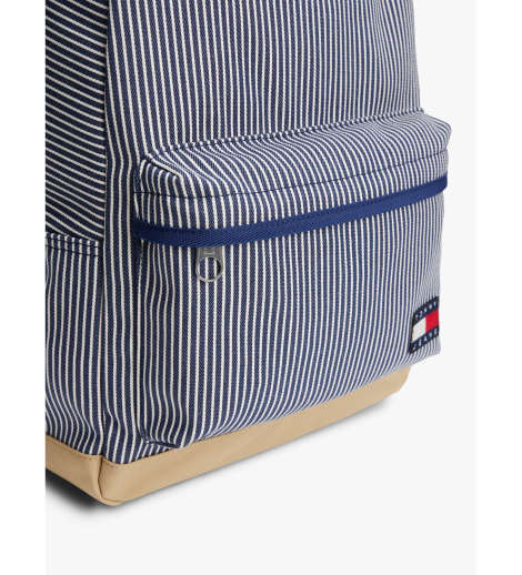Большой тканевый рюкзак Tommy Hilfiger в полоску 1159840630 (Синий One Size)
