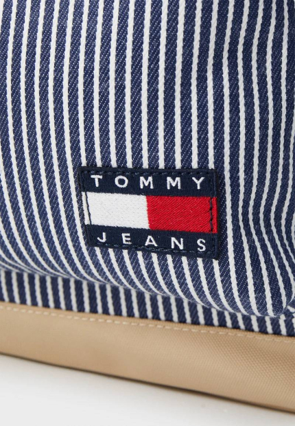 Большой тканевый рюкзак Tommy Hilfiger в полоску 1159840630 (Синий One Size)
