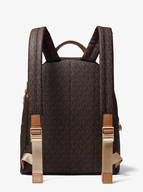 Стильний жіночий рюкзак Michael Kors з принтом 1159840839 (Коричневий One size)