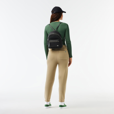 Женский рюкзак Lacoste Daily из экокожи 1159843234 (Черный One Size)