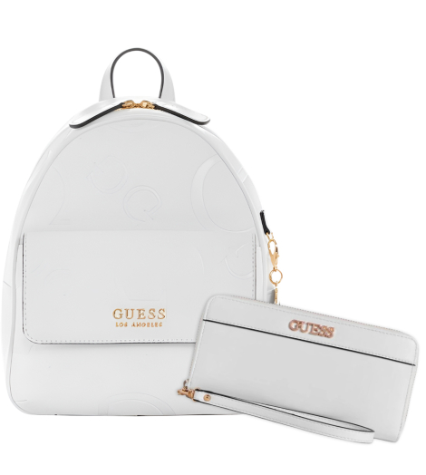 Женский набор GUESS рюкзак и кошелёк 1159845097 (Белый One Size)