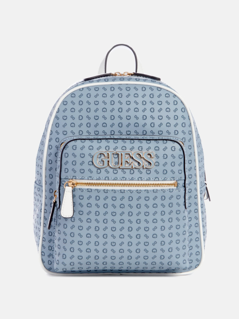 Стильный женский набор GUESS рюкзак и картхолдер 1159845102 (Голубой One Size)