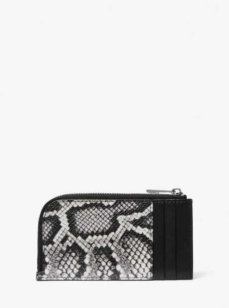Шкіряний жіночий набір Michael Kors рюкзак та картхолдер 1159845503 (Чорний One Size)