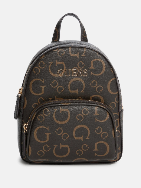 Женский рюкзак Eldoria GUESS с логотипом 1159845510 (Коричневый One Size)