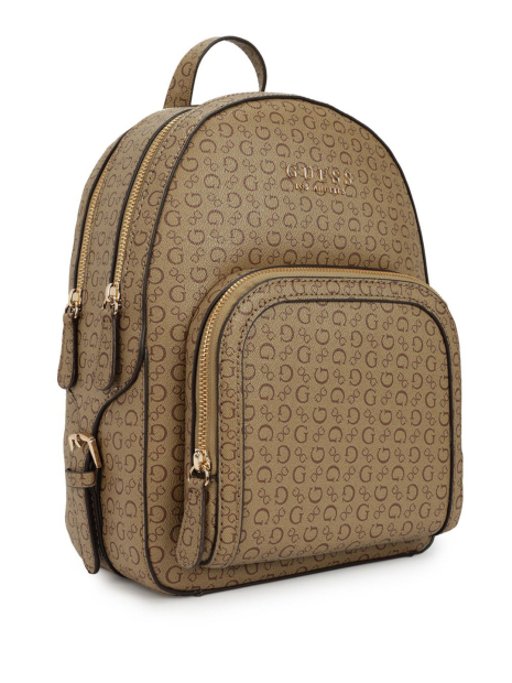 Жіночий рюкзак Saffron GUESS із екошкіри з принтом 1159846241 (Коричневий One Size)