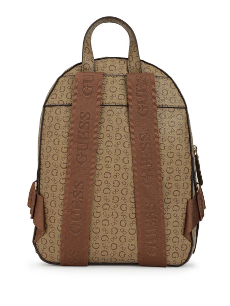 Жіночий рюкзак Saffron GUESS із екошкіри з принтом 1159846241 (Коричневий One Size)