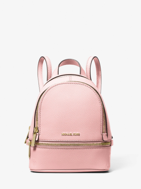 Маленький женский рюкзак Rhea Michael Kors из натуральной кожи 1159847360 (Розовый One size)