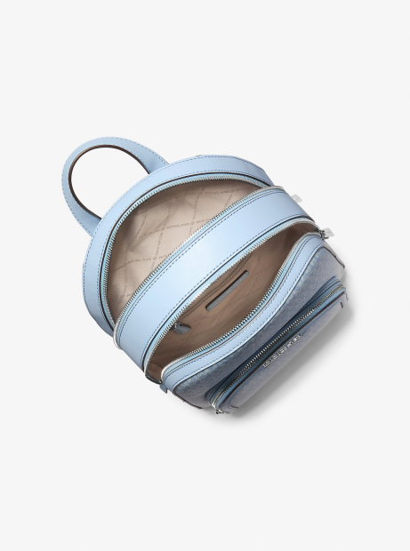 Стильный женский рюкзак Michael Kors принтом 1159847383 (Голубой One size)