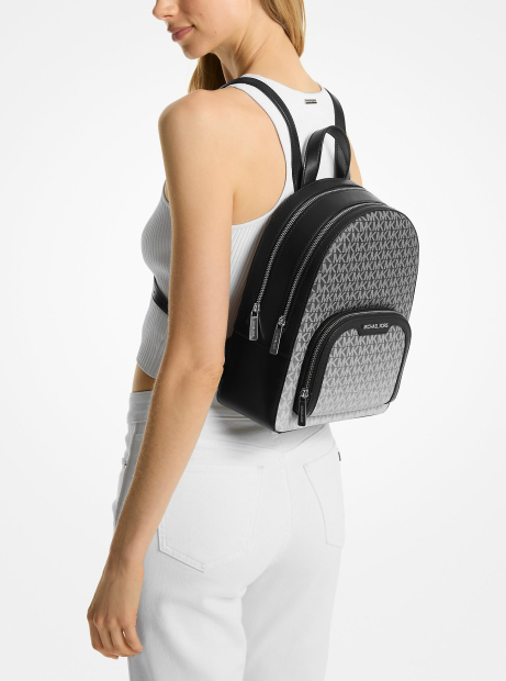 Стильний жіночий рюкзак Jaycee Michael Kors з принтом 1159847690 (Чорний One size)