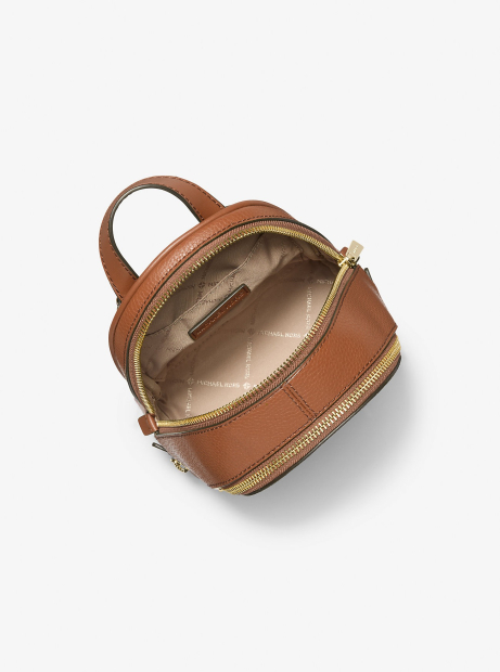 Маленький жіночий рюкзак Rhea Michael Kors з натуральної шкіри 1159847705 (Коричневий One size)