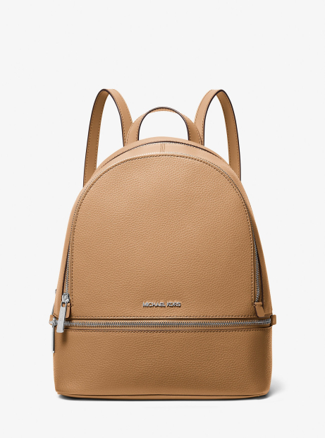 Стильный кожаный женский рюкзак Rhea Michael Kors 1159849273 (Бежевый One size)