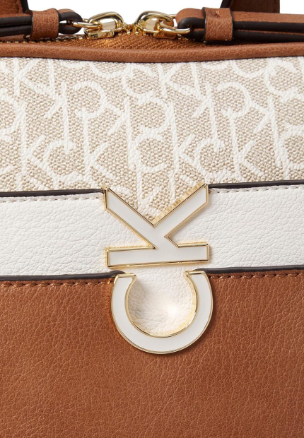 Рюкзак Lillian Calvin Klein с принтом 1159849566 (Бежевый/Коричневый One Size)