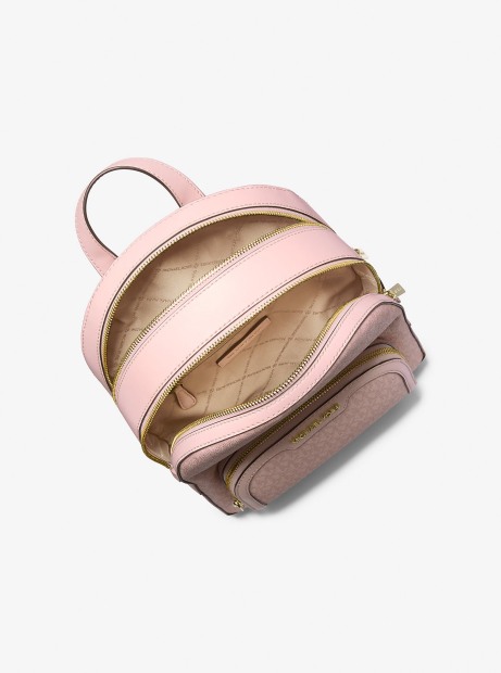 Жіночий рюкзак з принтом Jaycee Michael Kors в подарунковій коробці 1159851127 (Рожевий One size)