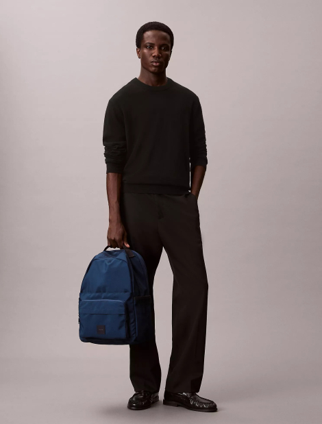 Вместительный рюкзак Calvin Klein на молнии 1159851465 (Синий One Size)