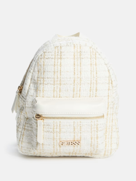 Твидовый мини рюкзак Alex GUESS 1159851575 (Белый One Size)