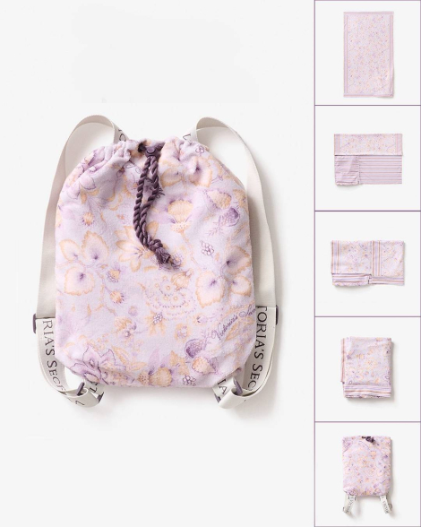 Рюкзак-покрывало для пляжа 2в1 Victoria's Secret 1159856015 (Сиреневый One size)