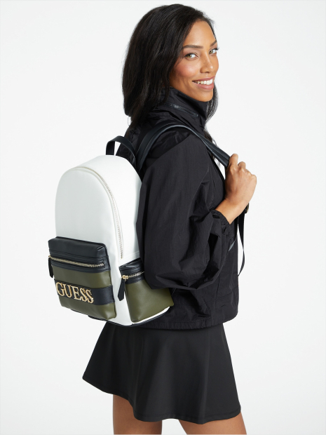 Женский набор GUESS рюкзак и кошелек 1159858736 (Белый/Зеленый One Size)