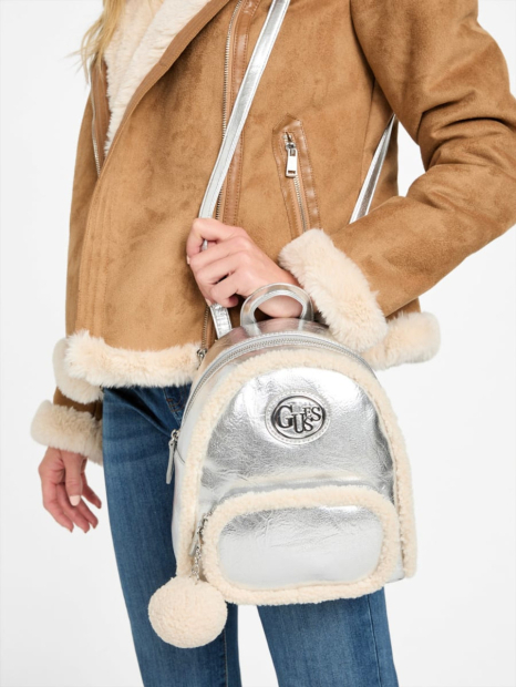 Женский набор GUESS рюкзак и кошелек 1159858898 (Серебристый One Size)