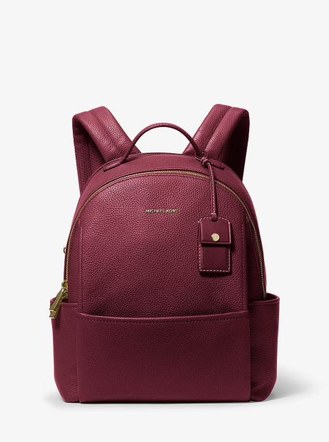 Шкіряний жіночий рюкзак Sable Michael Kors 1159862385 (Бордовий One size)