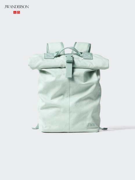 Большой тканевый рюкзак JW ANDERSON Uniqlo 1159863299 (Зеленый One size)