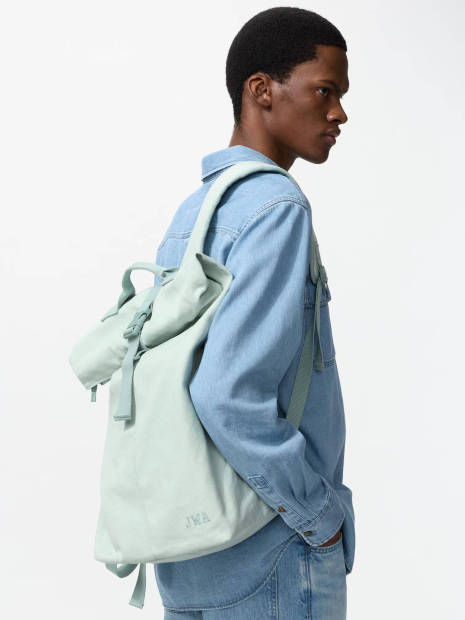 Большой тканевый рюкзак JW ANDERSON Uniqlo 1159863299 (Зеленый One size)