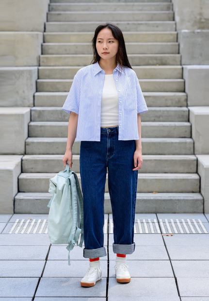 Большой тканевый рюкзак JW ANDERSON Uniqlo 1159863299 (Зеленый One size)