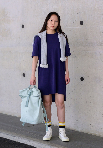 Большой тканевый рюкзак JW ANDERSON Uniqlo 1159863299 (Зеленый One size)