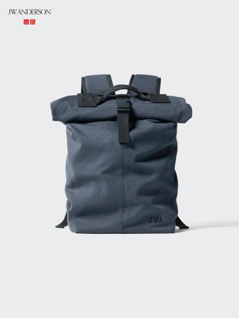 Большой тканевый рюкзак JW ANDERSON Uniqlo 1159863300 (Синий One size)