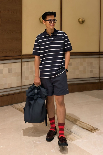 Большой тканевый рюкзак JW ANDERSON Uniqlo 1159863300 (Синий One size)