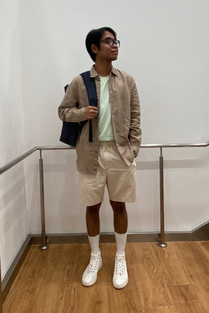 Большой тканевый рюкзак JW ANDERSON Uniqlo 1159863300 (Синий One size)
