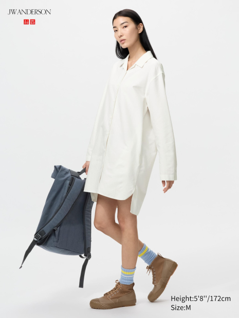 Большой тканевый рюкзак JW ANDERSON Uniqlo 1159863300 (Синий One size)