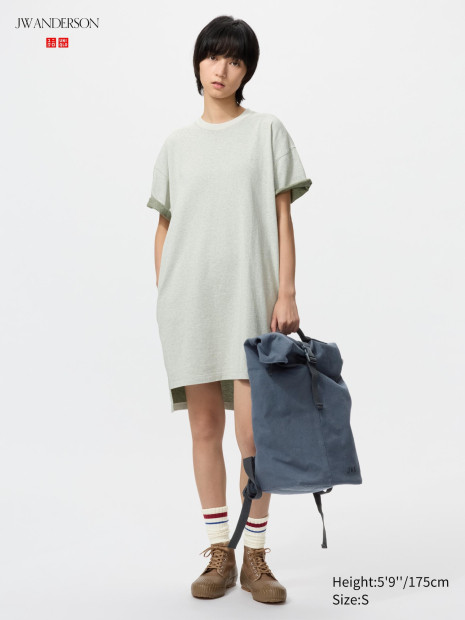 Большой тканевый рюкзак JW ANDERSON Uniqlo 1159863300 (Синий One size)