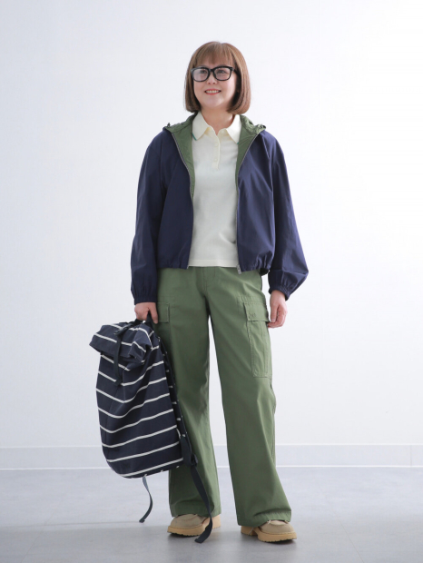 Большой тканевый рюкзак JW ANDERSON Uniqlo в полоску 1159863307 (Синий One size)