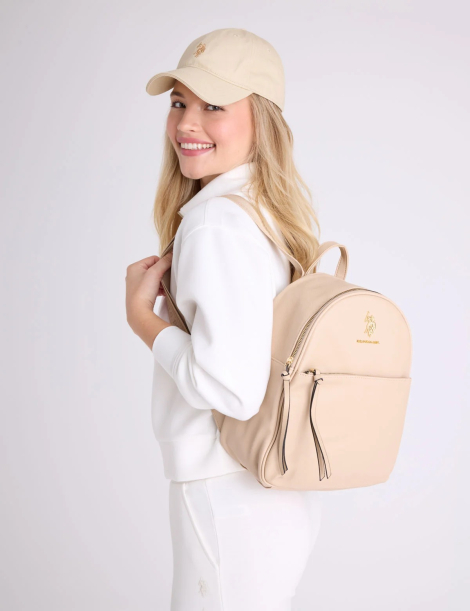 Рюкзак U.S. Polo Assn с логотипом 1162815693 (Бежевый One Size)