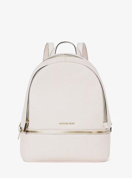 Кожаный женский рюкзак Rhea Michael Kors 1163243179 (Молочный One size)