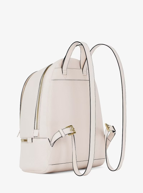 Кожаный женский рюкзак Rhea Michael Kors 1163243179 (Молочный One size)