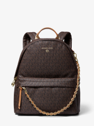 Стильний жіночий рюкзак Michael Kors з принтом 1159840839 (Коричневий One size)